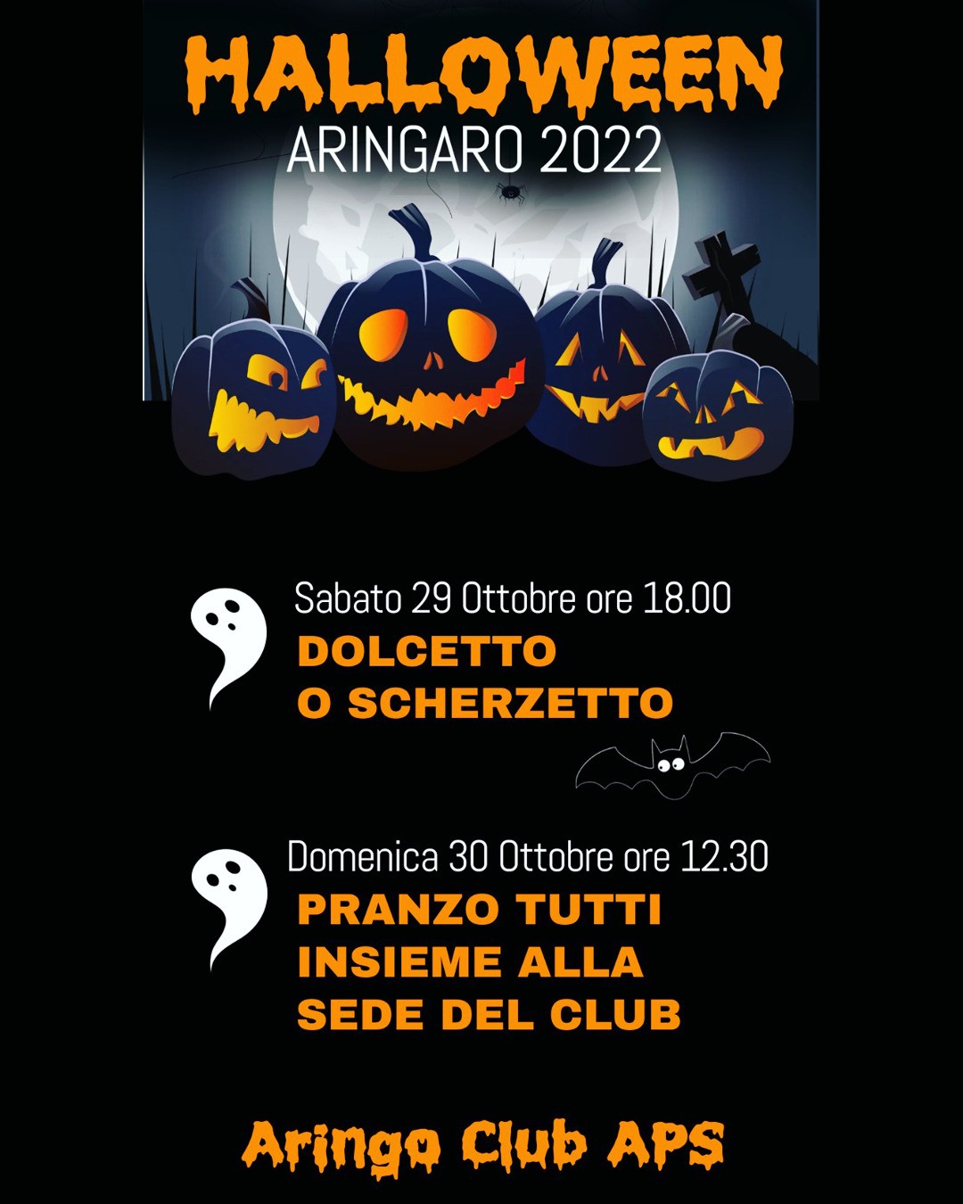 Vi aspettiamo questo fine settimana ad Aringo per celebrare insieme la festa di Halloween!
#aringo #aringoclub #aringoclub2022 #halloween #halloweentime #halloween2022 #aringodimontereale